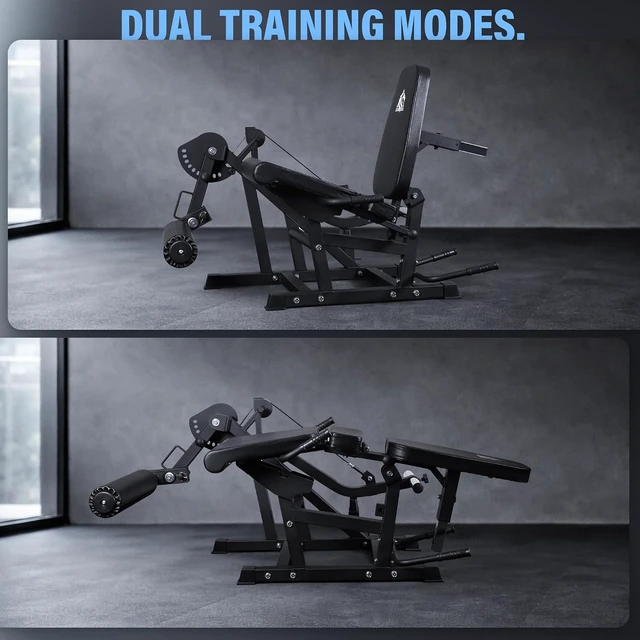 Alt view image 4 of 7 - LIONSCOOL Leg Extension and Curl Machine V4.0, 800lbs Weight Capacity