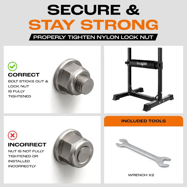 Alt view image 6 of 7 - Yes4All Bulgarian Split Squat Stand - Single Leg Squat Roller & Bodyweight Training