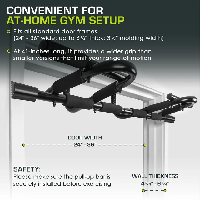 Alt view image 2 of 6 - ProsourceFit Pull Up Bar for Multi Use Fitness & Home Gym Exercise