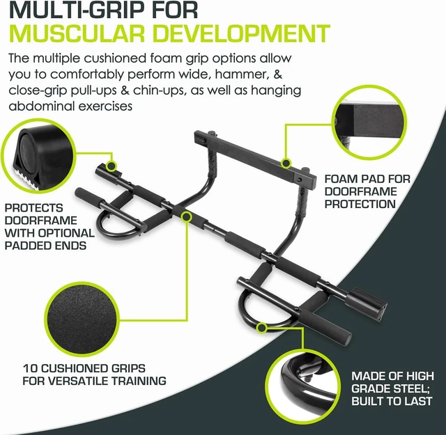 Alt view image 4 of 6 - ProsourceFit Pull Up Bar for Multi Use Fitness & Home Gym Exercise