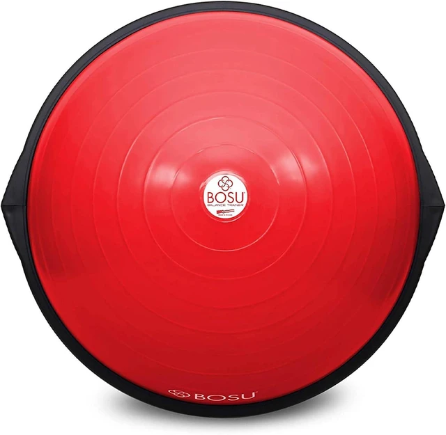 Alt view image 7 of 7 - Bosu Balance Ball Exercise Trainer, Home Gym Equipment w/Guided Workouts & Pump, 26" Inflatable Fitness Platform for Strength Training, Standing, Balancing, and Core Workout