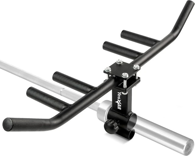 Main image of Yes4All Exercise Machine Adjustable T Bar Row Attachment, D Row Handle/Landmine Handle Attachment with Textured Rubber Handles