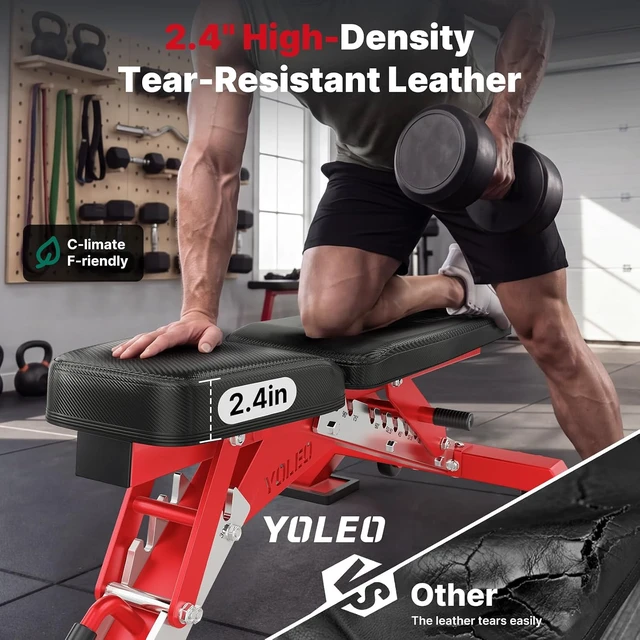 Alt view image 4 of 7 - YOLEO Commercial Weight Bench, 2315LB ASTM Certified