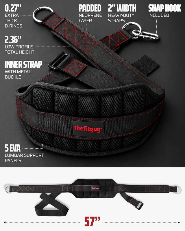 Alt view image 5 of 7 - THEFITGUY Original Belt Squat Belt for Rack Attachments & Squat Machines