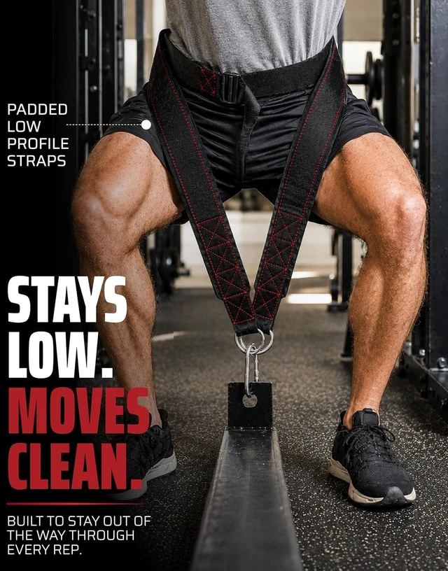 Alt view image 2 of 7 - THEFITGUY Original Belt Squat Belt for Rack Attachments & Squat Machines