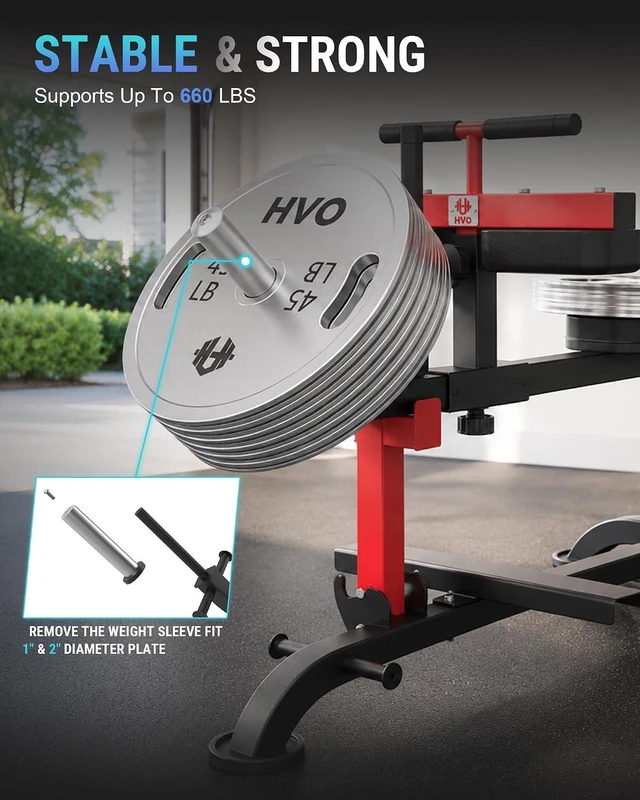 Alt view image 4 of 7 - HVO Seated Calf Raise Machine,Dual Resistance System 660LBS