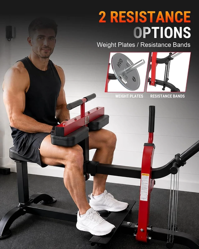 Alt view image 3 of 7 - HVO Seated Calf Raise Machine,Dual Resistance System 660LBS