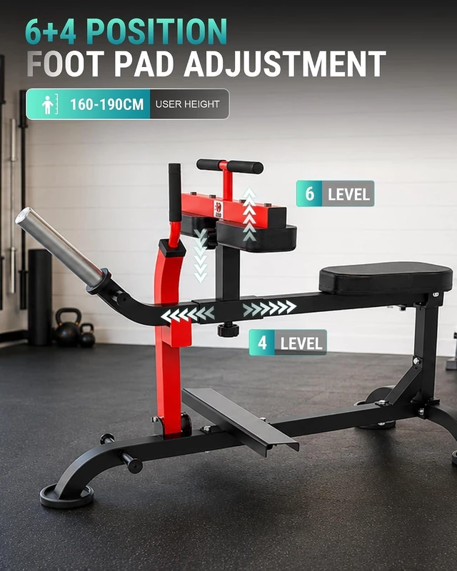 Alt view image 5 of 7 - HVO Seated Calf Raise Machine,Dual Resistance System 660LBS