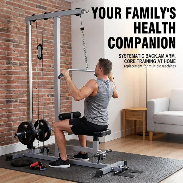 Alt view image 3 of 7 - GDLF LAT Pull Down Machine, Low Row Cable Machine for Home Gym