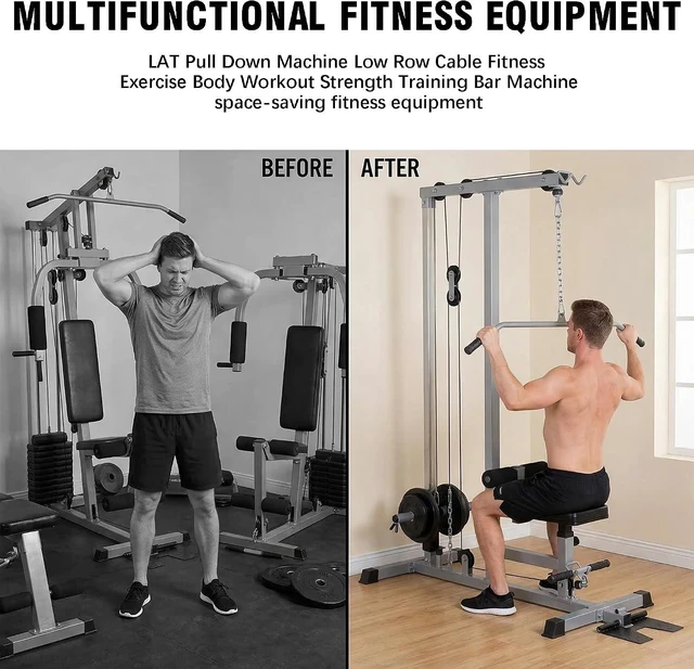 Alt view image 4 of 7 - GDLF LAT Pull Down Machine, Low Row Cable Machine for Home Gym