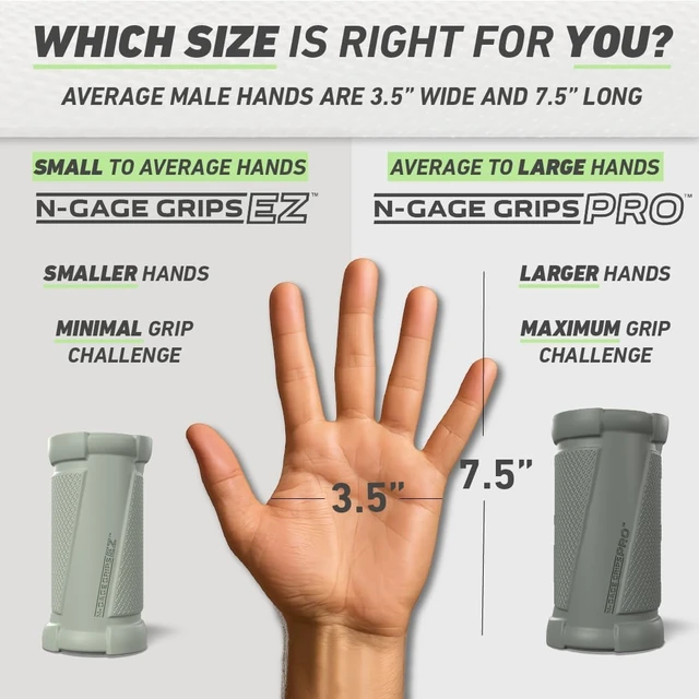 Alt view image 5 of 7 - N-Gage Grips Patented Angled Barbell Grips for Strength Training