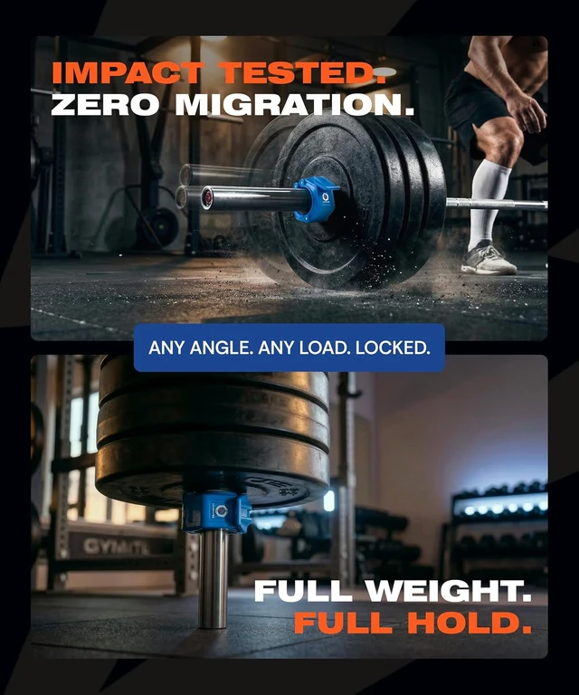 Alt view image 6 of 7 - Lock-Jaw OLY 2 Barbell Collars & Clamps, 2"/50mm Olympic Bars