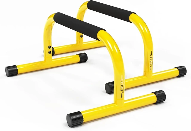 Main image of Lebert Fitness Parallette Push Up Bars Dip Station Stand - Perfect for Home and Garage Gym Exercise Equipment - Gymnastics, Calisthenics, Strength Training Parallel Bars for Men and Women