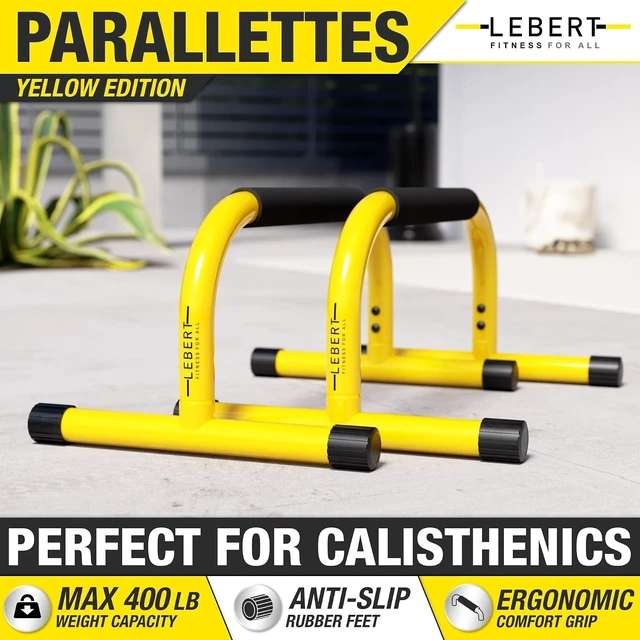 Alt view image 2 of 7 - Lebert Fitness Parallette Push Up Bars Dip Station Stand - Perfect for Home and Garage Gym Exercise Equipment - Gymnastics, Calisthenics, Strength Training Parallel Bars for Men and Women