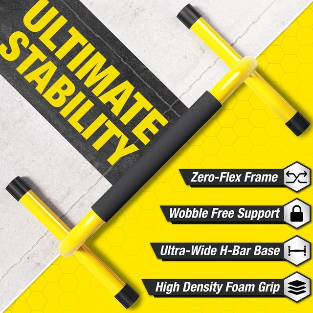 Alt view image 4 of 7 - Lebert Fitness Parallette Push Up Bars Dip Station Stand - Perfect for Home and Garage Gym Exercise Equipment - Gymnastics, Calisthenics, Strength Training Parallel Bars for Men and Women