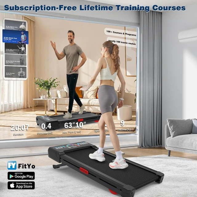 Alt view image 3 of 7 - Walking Pad Treadmill 12% Auto Incline, Under Desk Treadmill
