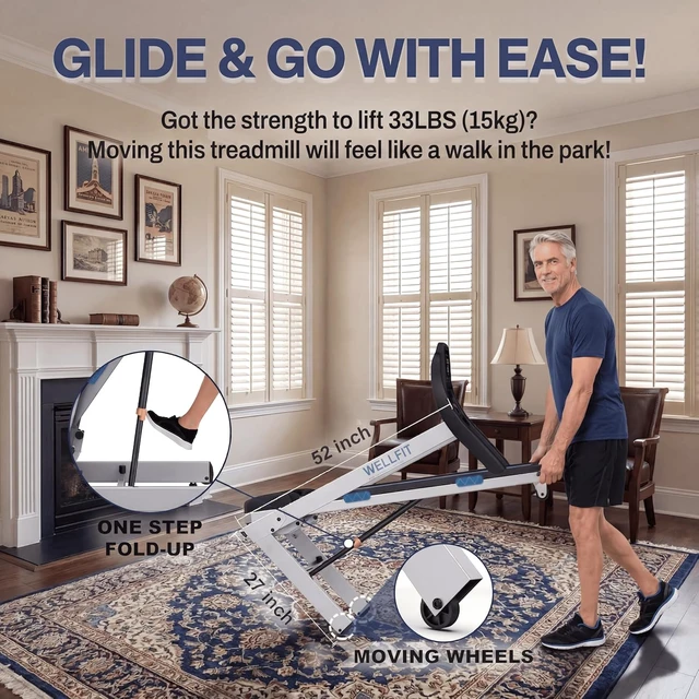 Alt view image 6 of 7 - Heavy Duty Treadmills with 15% Auto Incline for Home Gym, Small Commercial