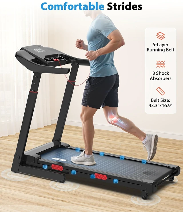 Alt view image 7 of 7 - CIIHI Treadmill with Auto Incline - 15% Incline Treadmill 400 lbs Capacity