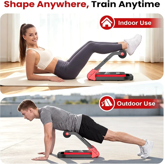 Alt view image 3 of 7 - DERACY Sit Up Exercise Equipment, Adjustable Ab Machine, Multi-Functional Sit Up Machine, Ab Workout Equipment, Ab Trainer Machine for Women Men
