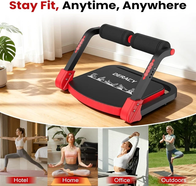 Alt view image 7 of 7 - DERACY Sit Up Exercise Equipment, Adjustable Ab Machine, Multi-Functional Sit Up Machine, Ab Workout Equipment, Ab Trainer Machine for Women Men