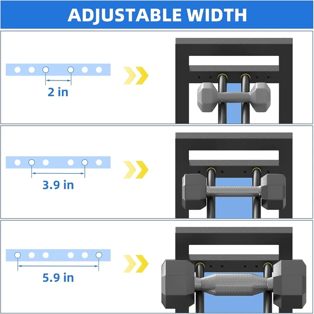 Alt view image 3 of 7 - Dumbbell Rack, 4-Tier Weight Rack, Weight Rack for Home Gym, Adjustable Kettlebell Storage Rack, Heavy-Duty Weight Holder, Dumbbell Stand Organizer (Rack Only)