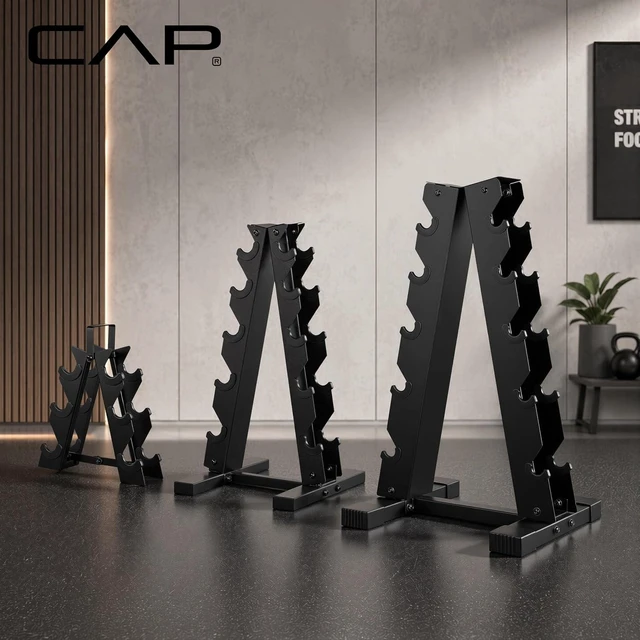 Alt view image 6 of 7 - CAP A-Frame Dumbbell Weight Rack