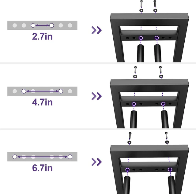 Alt view image 4 of 7 - niffgaff 3 Tier Adjustable Dumbbell Rack, Weight Rack for Home Gym, 450 lb Capacity with Extra Storage Hooks