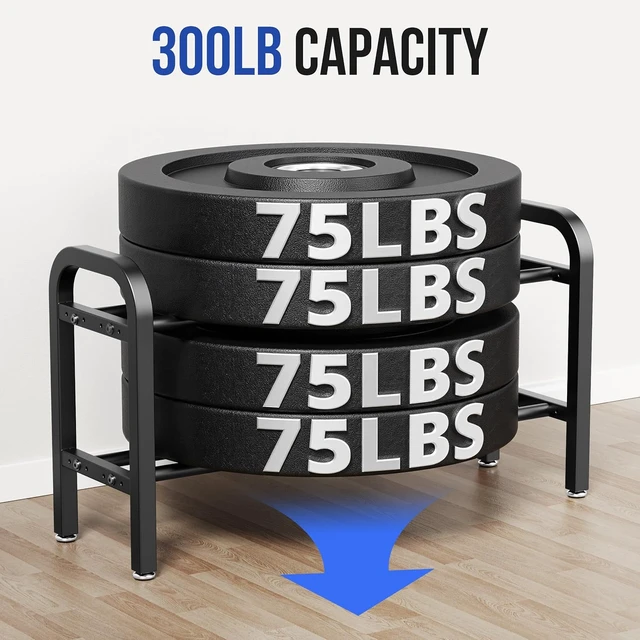 Alt view image 5 of 7 - 2 Tier Dumbbell Rack, Weight Rack for Home Gym, 300 lb Capacity