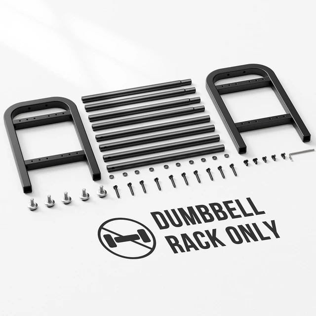 Alt view image 7 of 7 - 2 Tier Dumbbell Rack, Weight Rack for Home Gym, 300 lb Capacity
