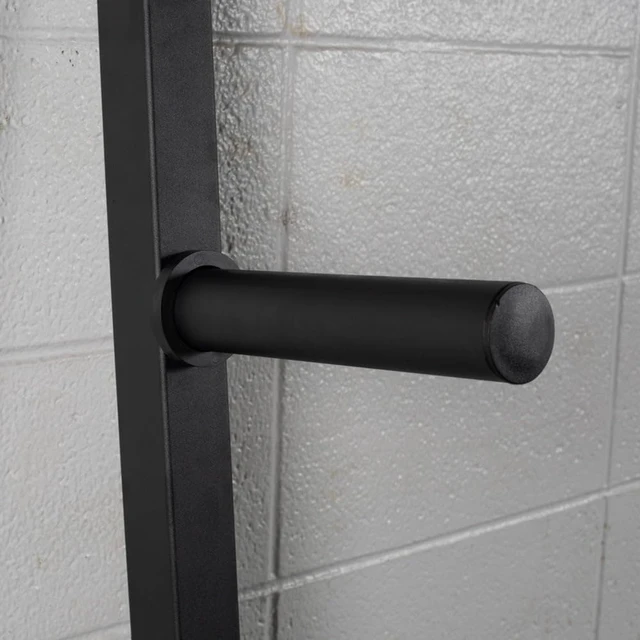Alt view image 3 of 7 - Titan Fitness Weight Plate Wall Mounted Storage Rack, Angled 4-Peg Design, Olympic Sized Weight Plate Organizer, Rated 800 LB, Anchored Wall Mounted Storage