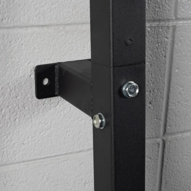 Alt view image 5 of 7 - Titan Fitness Weight Plate Wall Mounted Storage Rack, Angled 4-Peg Design, Olympic Sized Weight Plate Organizer, Rated 800 LB, Anchored Wall Mounted Storage