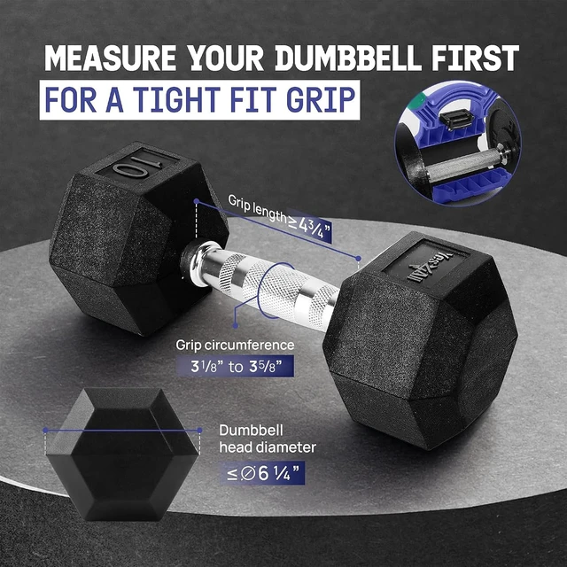 Alt view image 4 of 7 - Yes4All Kettlebells Grip, Dumbbell Grip Handle, Convert Dumbbells into Kettlebell for Home Gym, Kettlebell for Weights Plate