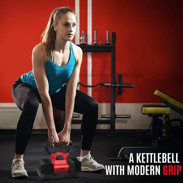 Alt view image 6 of 7 - Yes4All Kettlebells Grip, Dumbbell Grip Handle, Convert Dumbbells into Kettlebell for Home Gym, Kettlebell for Weights Plate