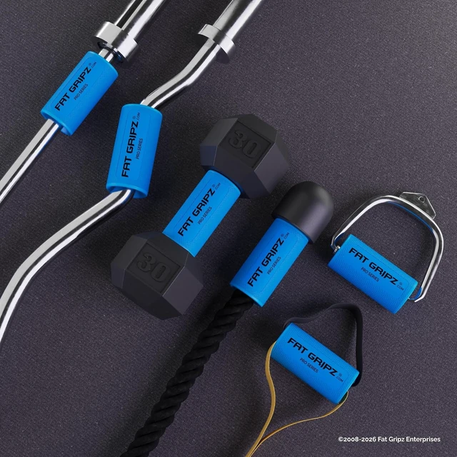 Alt view image 2 of 7 - Fat Gripz Pro - The Simple Proven Way To Get Big Biceps & Forearms Fast - At Home Or In The Gym (4x Men's Health Award Winner) (2.25" Outer Diameter)