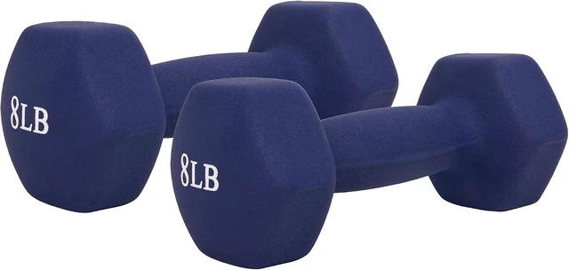 Main image of Sunny Health & Fitness Neoprene Hex Dumbbell for Home Gym 2-10 lb Pair