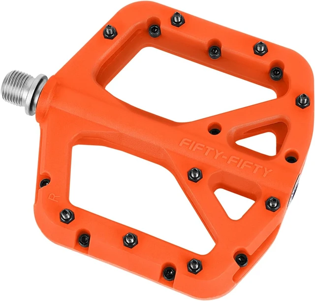 Alt view image 2 of 6 - FIFTY-FIFTY Mountain Bike Pedals, Non-Slip MTB Nylon Composite Flat Pedals