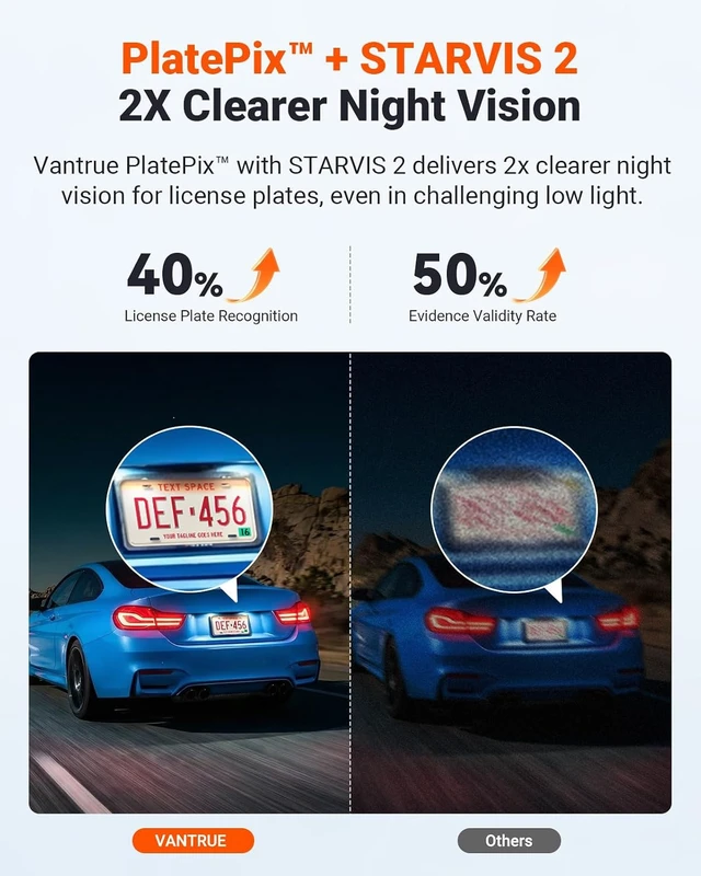 Alt view image 3 of 7 - Vantrue N4S 2.7K 3 Channel Dash Cam, Triple STARVIS 2 Night Vision