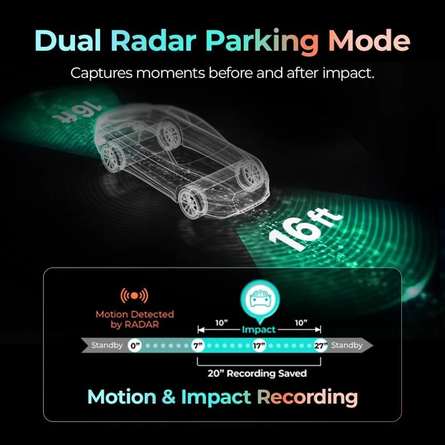 Alt view image 4 of 7 - THINKWARE U3000 PRO Dash Cam 4K Front and 2K Rear, Dual STARVIS 2
