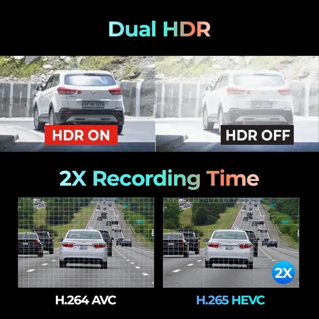Alt view image 7 of 7 - THINKWARE U3000 PRO Dash Cam 4K Front and 2K Rear, Dual STARVIS 2