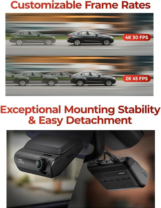 Alt view image 4 of 6 - THINKWARE ARC700 Dash Cam 4K Front and 2K Rear, Dual HDR, Sony STARVIS