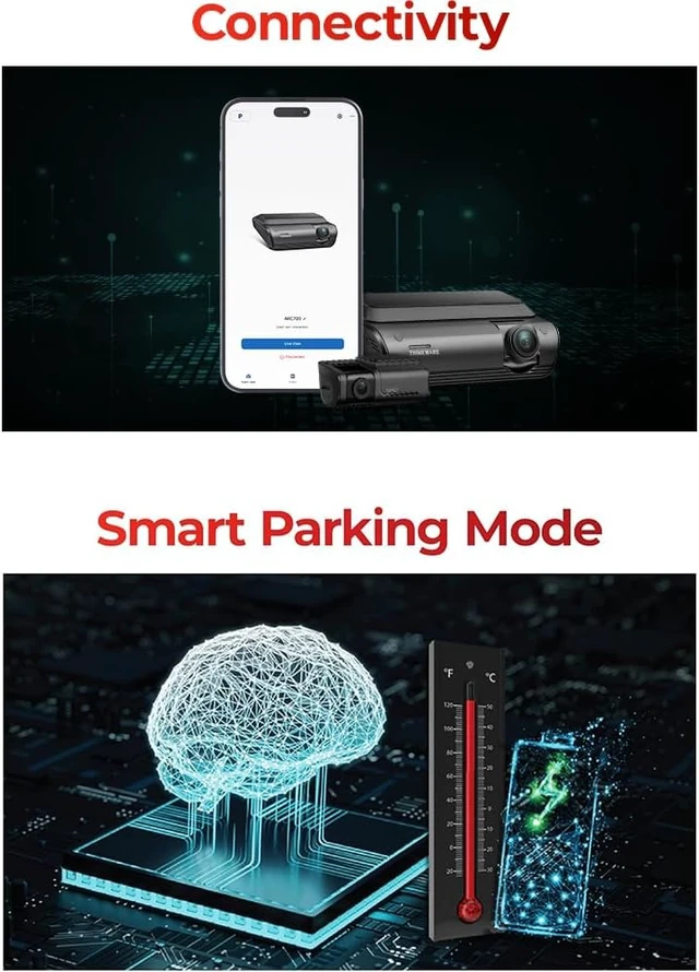 Alt view image 5 of 6 - THINKWARE ARC700 Dash Cam 4K Front and 2K Rear, Dual HDR, Sony STARVIS