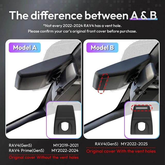 Alt view image 3 of 7 - OEM Style Front Dash Cam for Toyota RAV4 2022-2025 (Model B)