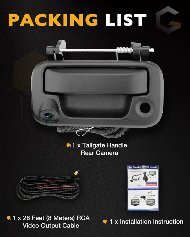 Alt view image 7 of 7 - Back up Camera, Fit for 2004-2014 Ford F150, 2008-2016 F250 F350 F450 F550