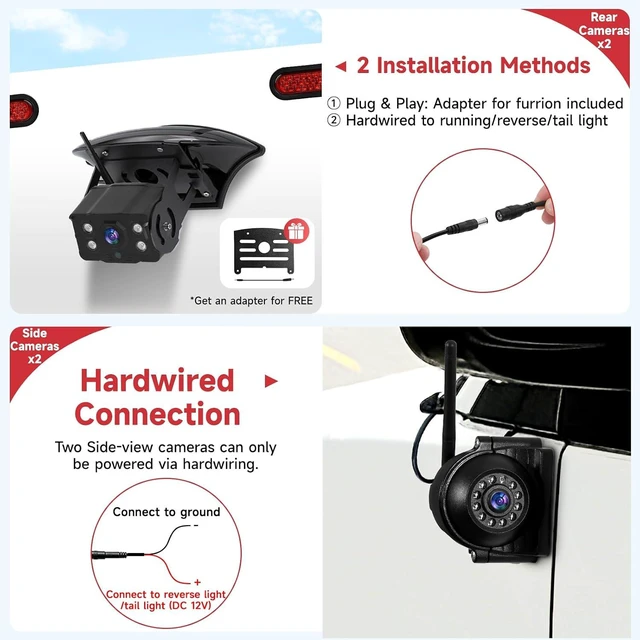 Alt view image 3 of 7 - Wireless RV Backup Camera System, Backup Camera for Truck