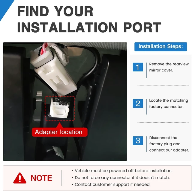Alt view image 6 of 7 - Dashcam Power Adapter,(10P TypeH) Compatible with Select Kia, Hyundai