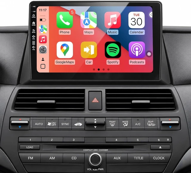 Main image of 5G WiFi(6) Car Radio for Honda Accord 2008 2009 2010 2011 2012 2013 (8th Gen), Android13/Wireless CarPlay/Android Auto/Touch Screen/GPS Navigation/Bluetooth/FM/HD Backup Camera (2+64)
