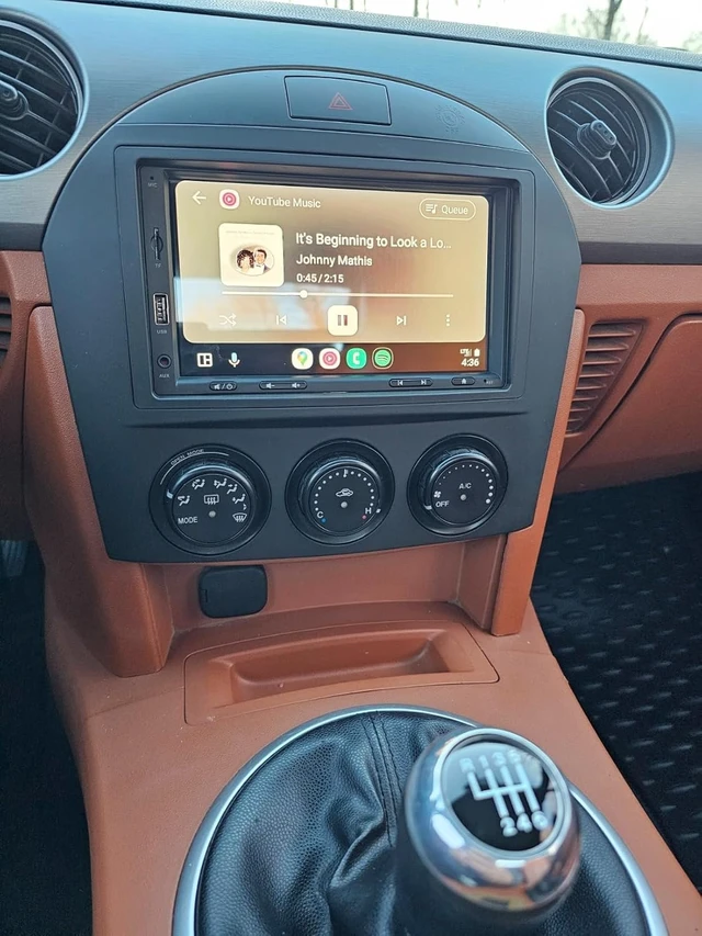 Alt view image 3 of 7 - Plug Play Car Stereo with Wireless Apple Carplay & Android Auto Navi Radio Head Unit for Nissan Versa Sentra Rogue Cube Juke 2007-2013