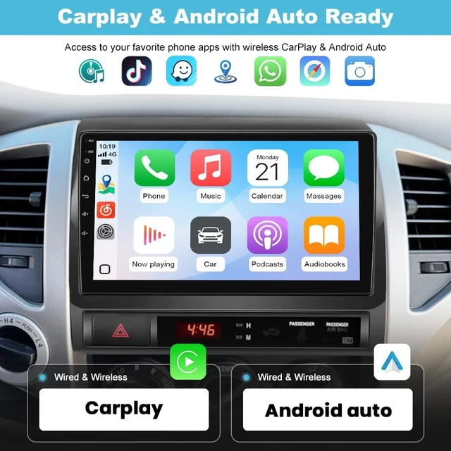 Alt view image 3 of 7 - Car Radio Stereo for Toyota Tacoma with JBL 2005-2015 Backup Camera