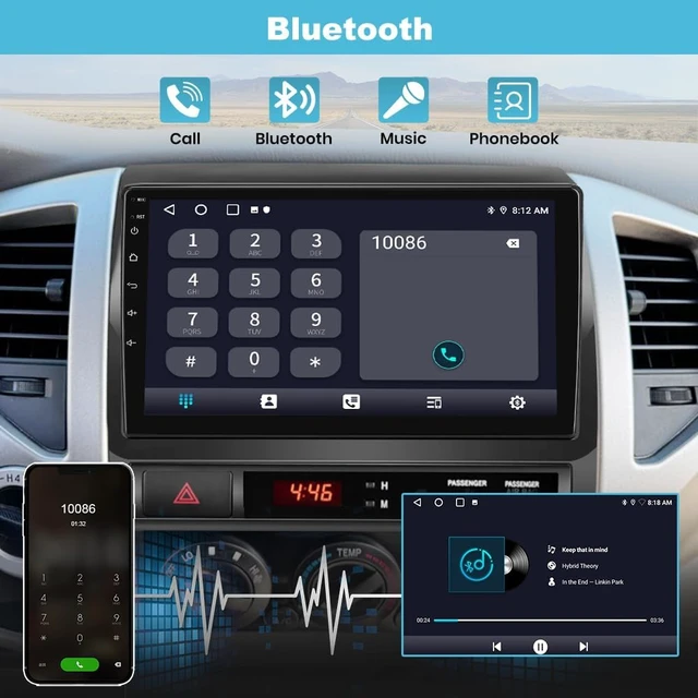 Alt view image 5 of 7 - Car Radio Stereo for Toyota Tacoma with JBL 2005-2015 Backup Camera