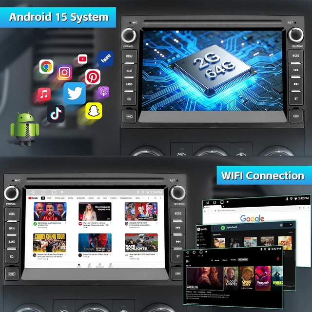 Alt view image 5 of 7 - Car Stereo Radio for Chevy Silverado GMC Sierra 2007-2013 with Carplay